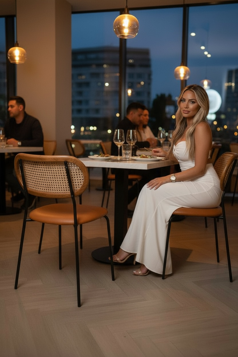 metal restaurant chair commercial seating