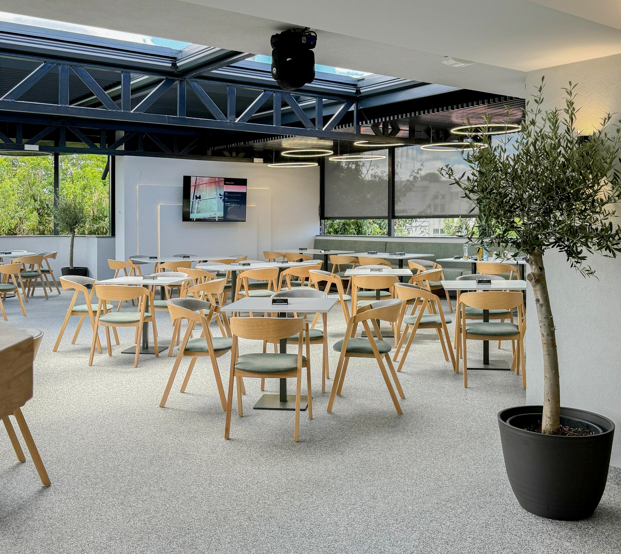 wood frame restaurant chair high traffic use