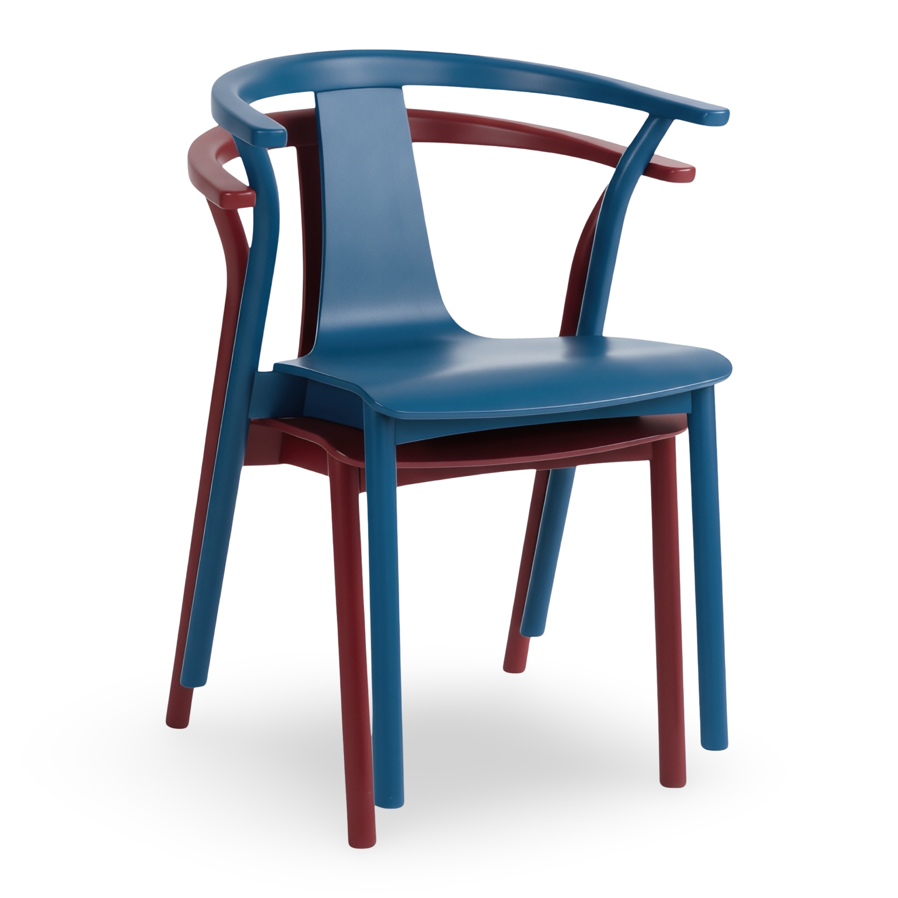 wood stackable restaurant chair for commercial use